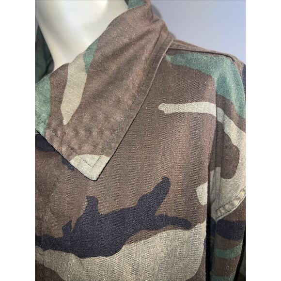 US Navy Camouflage Hot Weather Coat Jacket Size Large - Picture 4 of 5